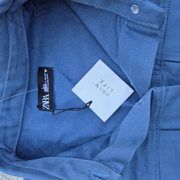 Blue Button-Up Jacket - Picture 8 of 8